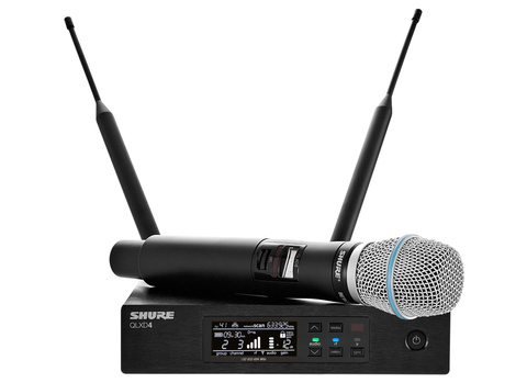 SHURE QLXD24E/B87C G51 вокальная радиосистема с ручным передатчиком BETA87C, частотный диапазон 470-534 MHz