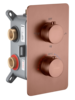 Boheme Cell 134-3-BRB Смеситель встроенный с термостатом 3-х проходной, цвет: брашированная бронза