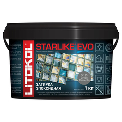 Затирка швов эпоксидная Litokol Starlike Evo S.125 Grigio Cemento, 1 кг