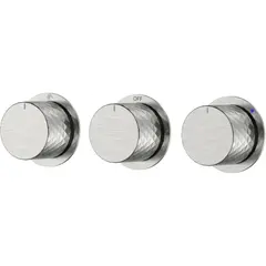 Boheme 124-3-NB.1 Смеситель встроенный STICK DIAMOND NICKEL BRUSH 3-х проходной фото