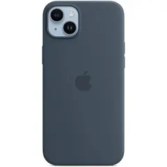 Силиконовый чехол с поддержкой MagSafe Apple Silicone Case для iPhone 14 Plus, Storm Blue (Штормовое небо)
