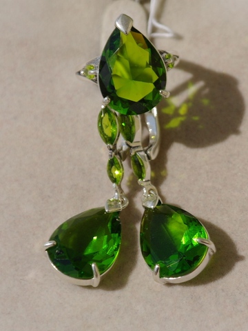 Окат (серьги из серебра)