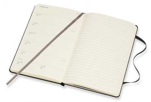 Еженедельник Moleskine Academic Wknt, цвет черный