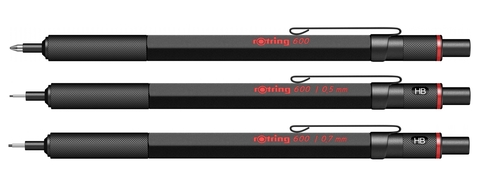 Карандаш механический Rotring 600 Matte Black, 0,5 mm  (1904443)