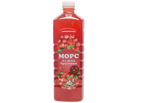 Морс брусничный Funny Ezhik, 1л
