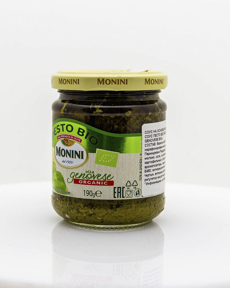 Соус Песто Monini БИО Без Чеснока 190 гр.