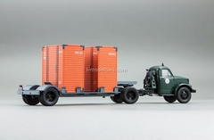 GAZ-51P green and T-213 semi gray DIP 1:43