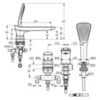 Kludi Ambienta 534470575 Смеситель на борт ванны, цвет: хром