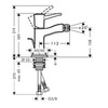 Hansgrohe Metropol Classic 31320000 Смеситель для биде однорычажный с донным клапаном