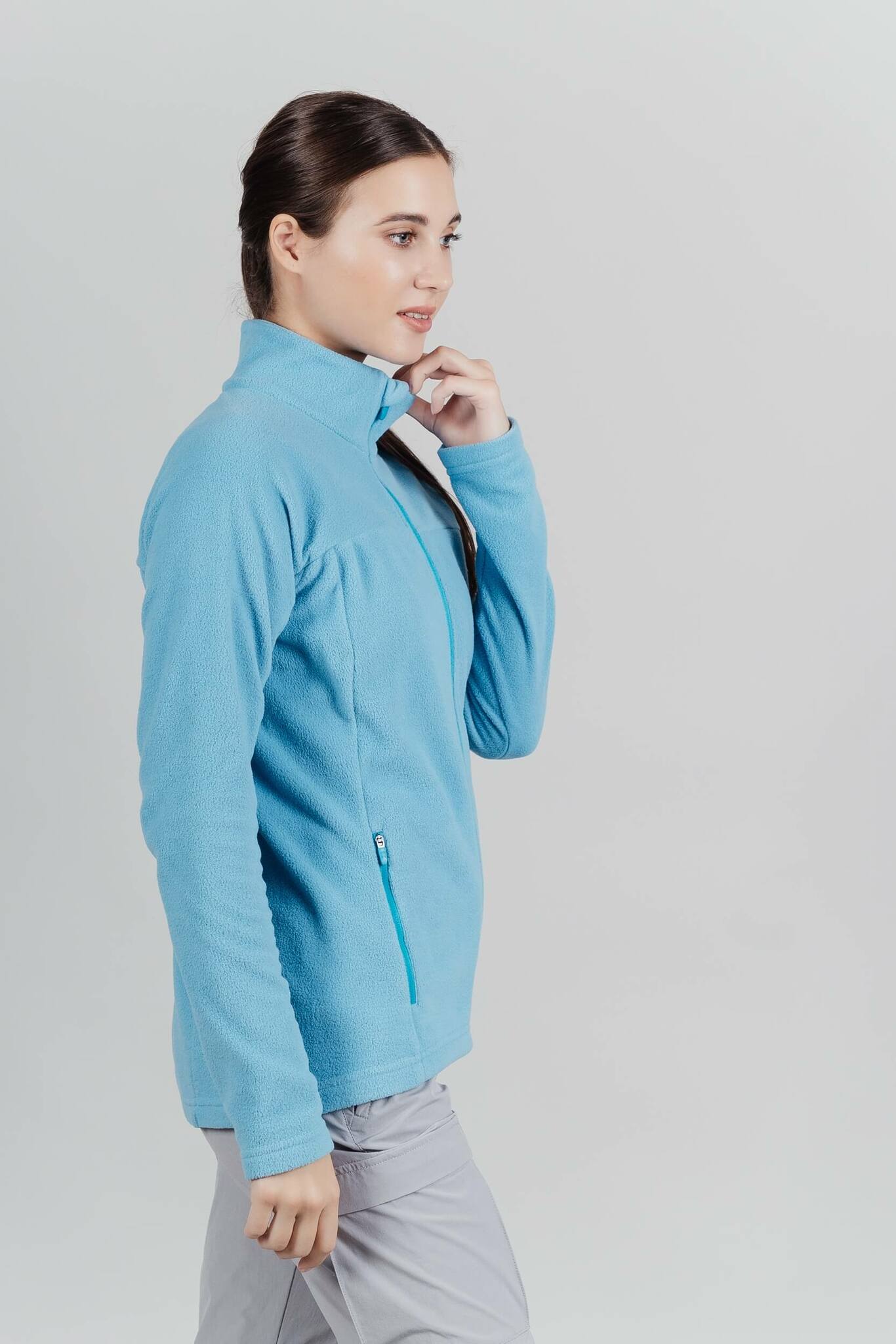 Женская флисовая толстовка Nordski Fleece бирюзовый - 3