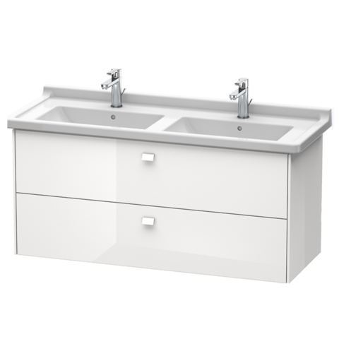 Duravit Brioso BR414402222 Тумба под раковину 1220x469х563 мм, с 2 выдвижными ящиками, цвет белый глянц 22 (для 033213)