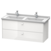 Duravit Brioso BR414402222 Тумба под раковину 1220x469х563 мм, с 2 выдвижными ящиками, цвет белый глянц 22 (для 033213)