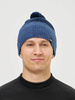 Лыжная шапка c шерстью Nordski Frosty dark jeans-dark blue - 1