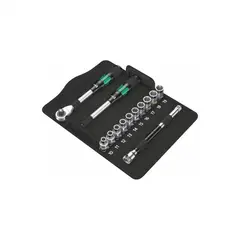 Набор с трещоткой 8006 SC 1 Zyklop Hybrid-, привод 1/2", метрический, 13 предметов WERA 05004090001