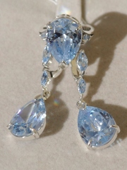 Окат (серьги из серебра)