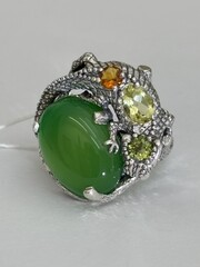 Саламандра (кольцо из серебра)