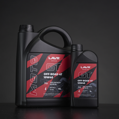 Моторное масло для мотоциклов LAVR GT OFF ROAD 4T 10W-40, 4 л