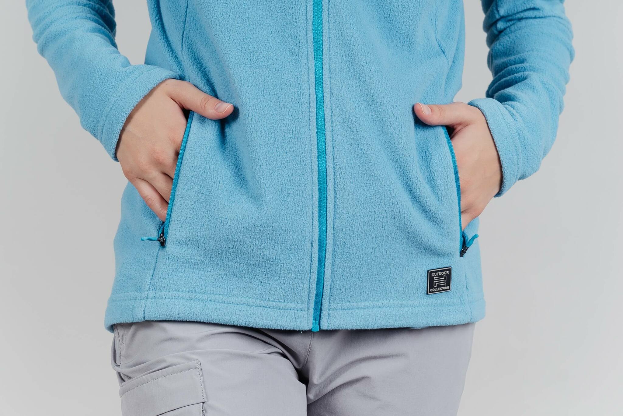 Женская флисовая толстовка Nordski Fleece бирюзовый - 7