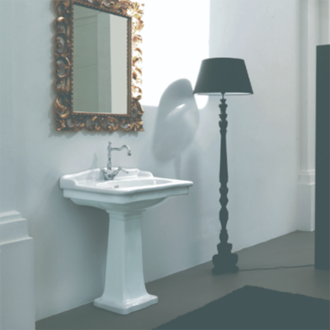 ArtCeram Hermitage HEL004 01 00/ EE13 BI*1 Раковина-консоль, 112x63, цвет: белый