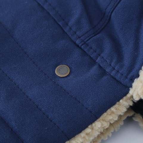 Картинка шапка-ушанка Skully Wear LFM 150_navy canvas - 7