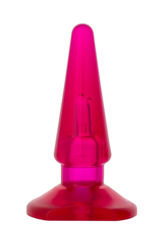 Анальная втулка TOYFA Basic, PVC, розовый, 9,5 см