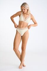 Трусы бразилиана с бесшовным вырезом бедра LISCA SELENA 022388 | Кремовый