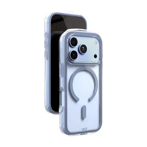 Чехол VLP iPhone 18 Pro Bubble Case с MagSafe голубой