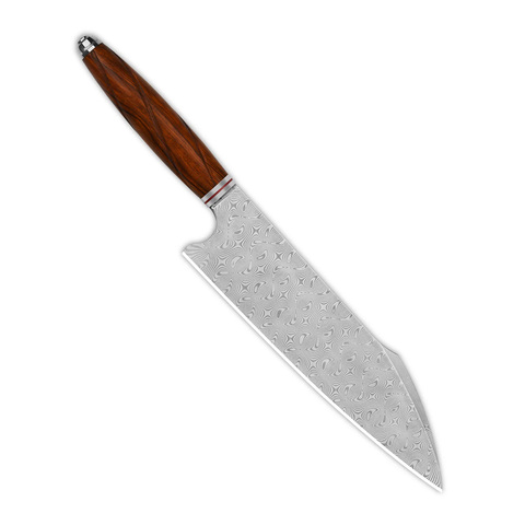 Кухонный нож QSP Harpoon Chef, сталь ламинированный дамаск, QS-KK-001B