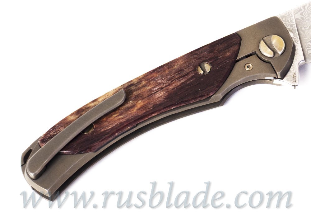 Cheburkov Custom Frieze Giraffe bone Damascus one-off - фотография 