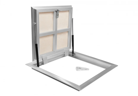 D8090 floor lift AL, Напольный люк под плитку, алюминиевый, с газовыми упорами 800x900