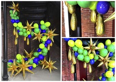 Шар Аг 16''/41 см, Мини-фигура, Капля, Золото, 5 шт.