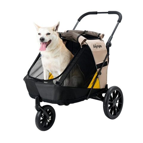 Коляска для собак/животных, весом до 25 кг Minika 3-in-1 Pet Stroller System Foldable Dog Bicycle Trailer & Indoor-Outdoor Kennel – Arizona Tan