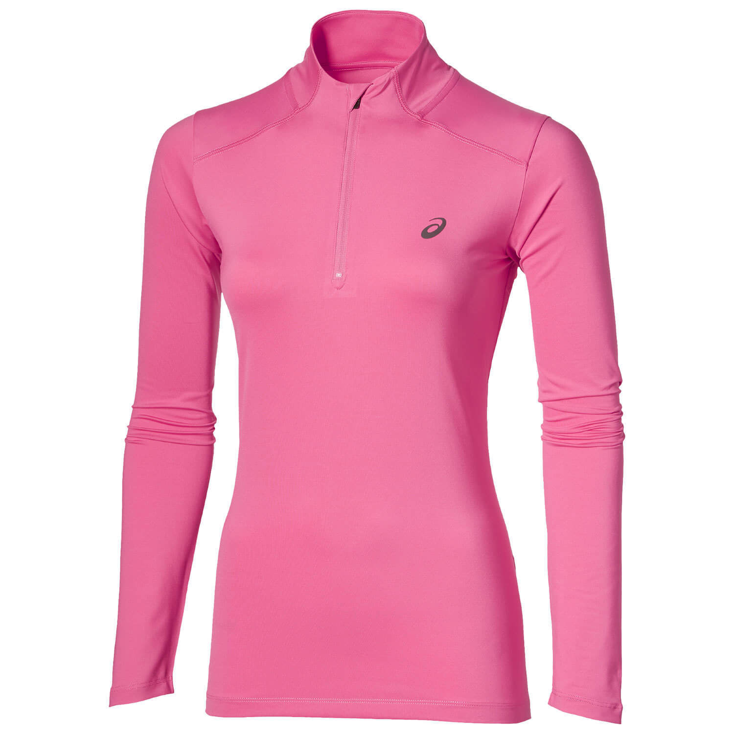 Рубашка для бега женская Asics Ls 1/2 Zip розовая