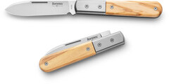 Фото Складной нож LionSteel Barlow Roundhead, сталь M390, рукоять титан/дерево