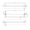 Gessi Rilievo 59564#299 Полотенцедержатель, 45 см, цвет: nero XL