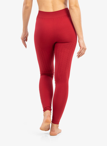 Женское теплое термобелье леггинсы Brubeck Extreme Thermo red