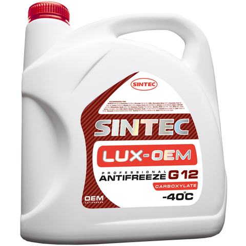 АНТИФРИЗ КРАСНЫЙ 5 кг LUX G12 -40 SINTEC