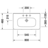 Duravit DuraStyle 2320800000 Раковина мебельная