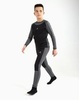 Детский комплект термобелья с ветрозащитой Arswear Windstoppe серо-черный - 2
