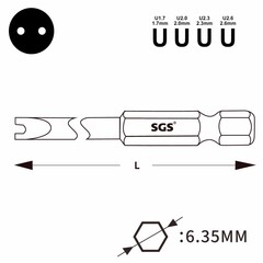 Бита Spanner SP 1,7 х50мм S2 SGS 6350-U1.7