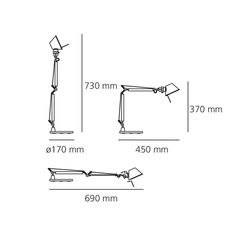 Настольная лампа Tolomeo Micro Table 0011860A золотой