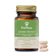 Функциональная кормовая добавка для собак и кошек ProPhyto Артро Защита, 100 таблеток