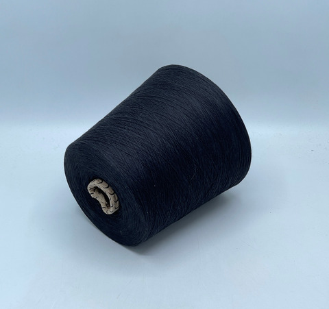 Бобинная пряжа,Cotton combed, 2540м. 100%Хлопок, Угольный(440), 40825