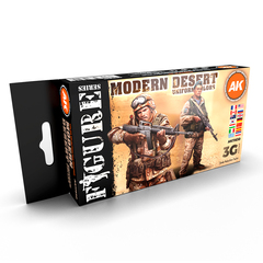 Набор красок AK interactive Modern Desert Uniform Colors Set 3G, 6 красок