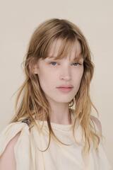 ZARA X BAISI GUADAGNINO ПЛАТЬЕ АСИММЕТРИЧНОГО КРОЯ, ЭКРЮ