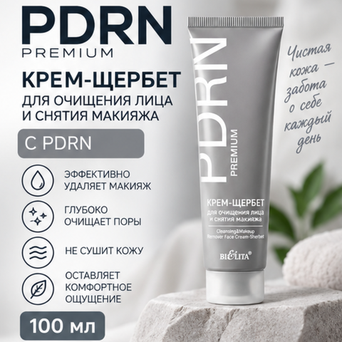Крем-щербет для очищения лица 100мл PDRN.PREMIUM