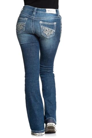 Affliction | Джинсы женские JADE FLEUR GWEN 111BC130G сзади