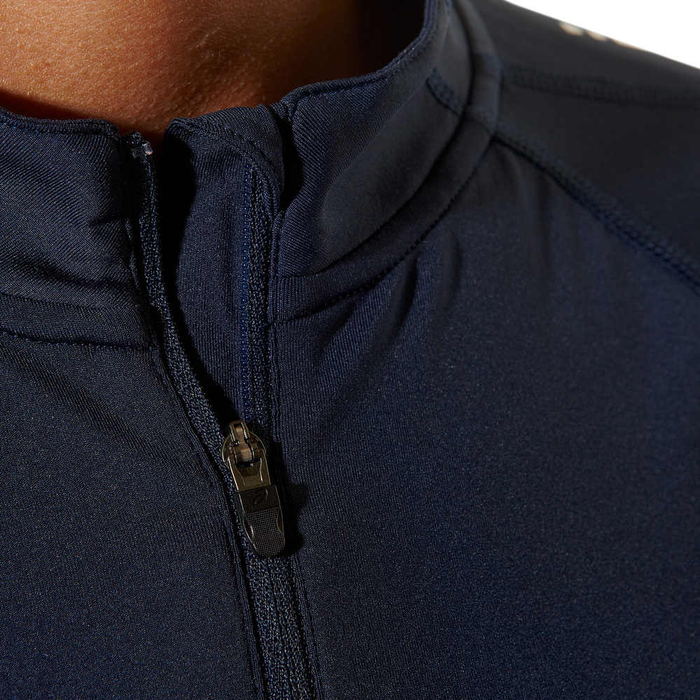 Беговая рубашка Asics LS 1/2 Zip Top женская navy - 3