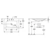 Villeroy&Boch Finion 416484R1 Раковина 80x50 c отверстием для смесителя, грязеотталкивающее покрытие-CeramicPlus, цвет-альпийский белый