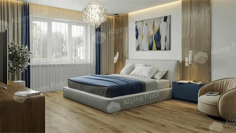 Виниловая плитка Alpine Floor - Liberty Loose Lay LVT Дуб Натуральный Отбеленный (ECO 23-3)
